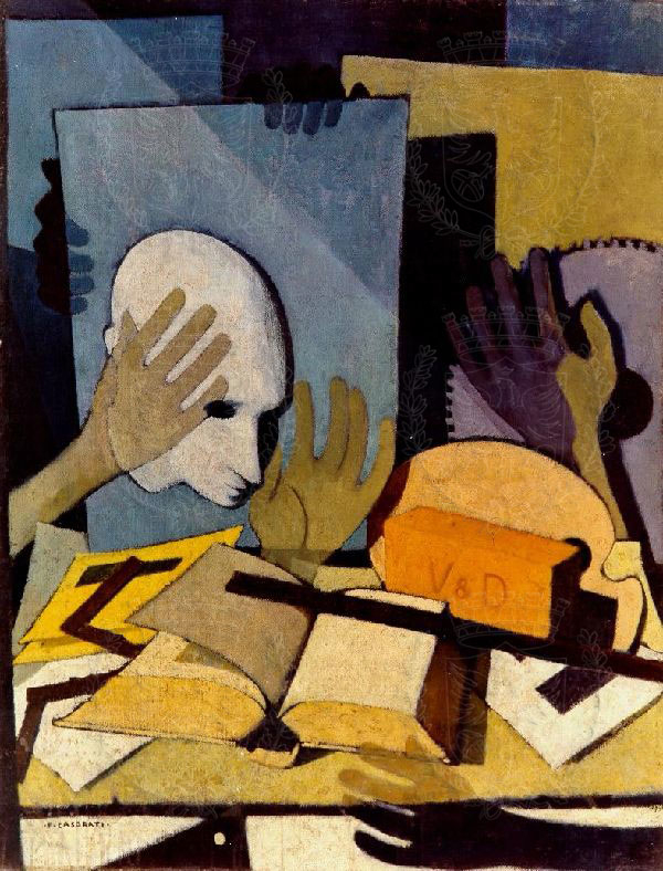 Mani oggetti testa di Felice Casorati