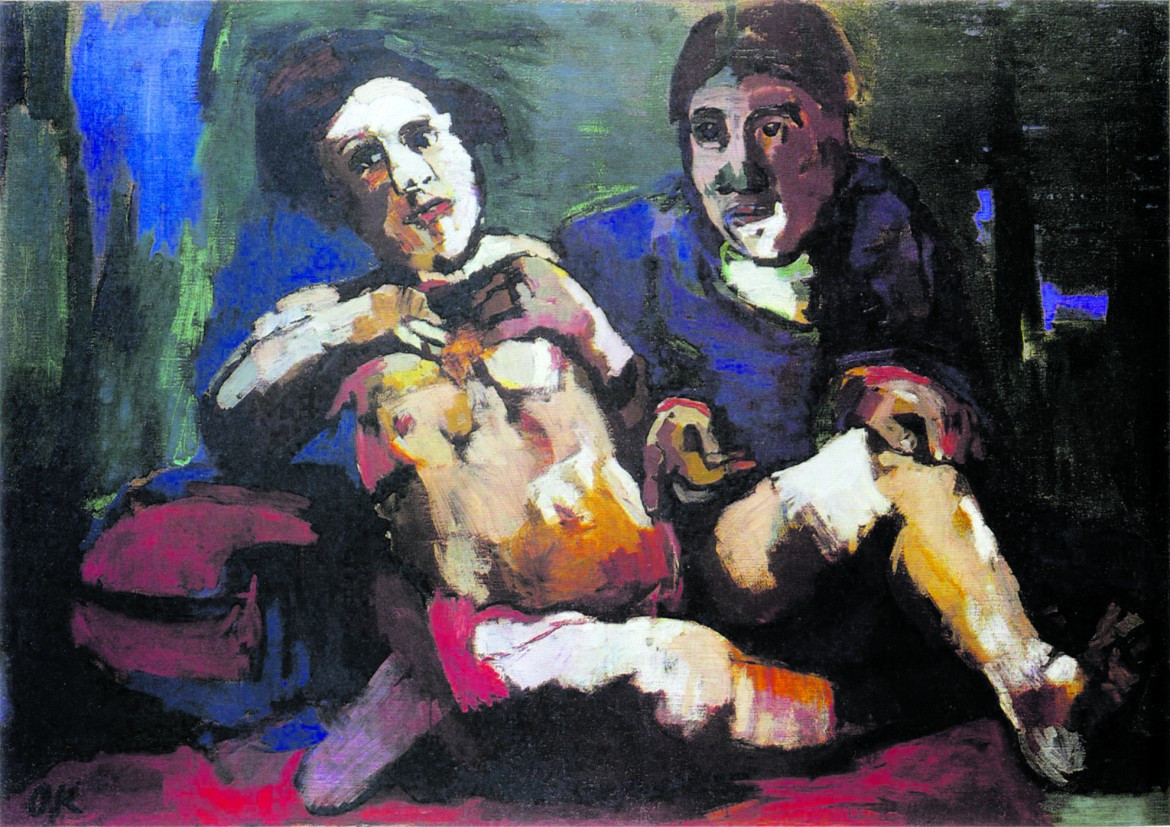 Donna in blu di Oskar Kokoschka