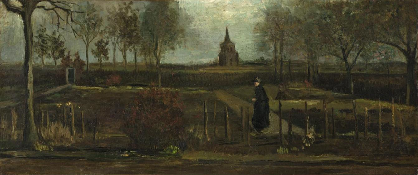 Giardino di primavera, il giardino della canonica a Nuenen in primavera di Vincent Van Gogh