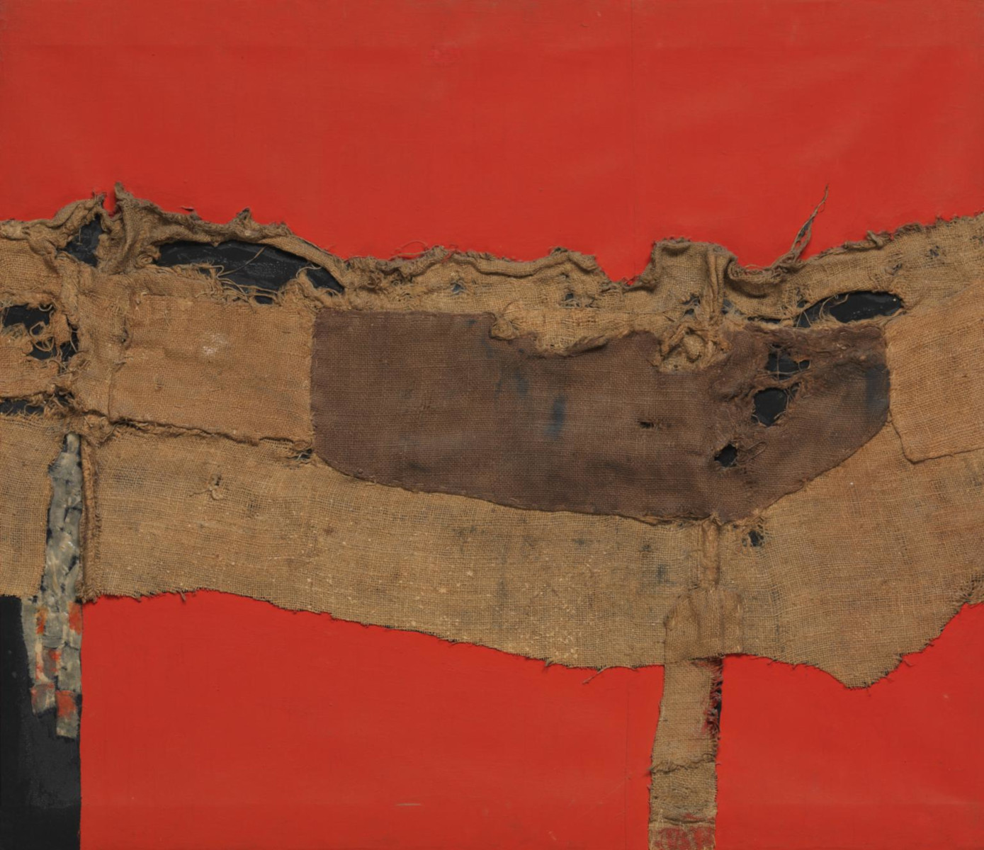 Sacco rosso di Alberto Burri