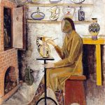 Pittrice di ceramiche di Aldo Bergamini