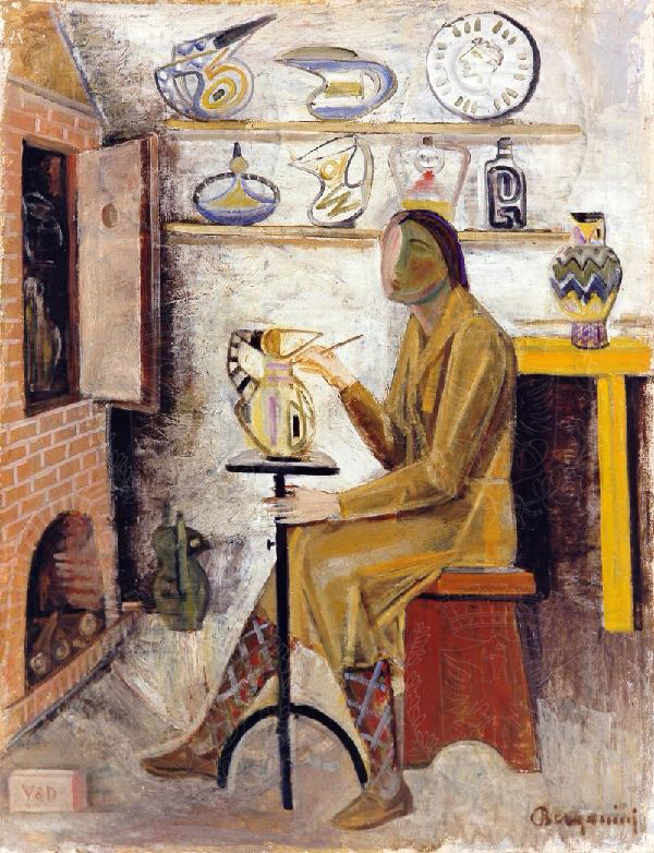 Pittrice di ceramiche di Aldo Bergamini