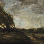 Le coup de vent di Jean Baptiste Camille Corot