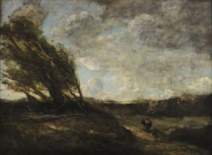 Le coup de vent di Jean Baptiste Camille Corot