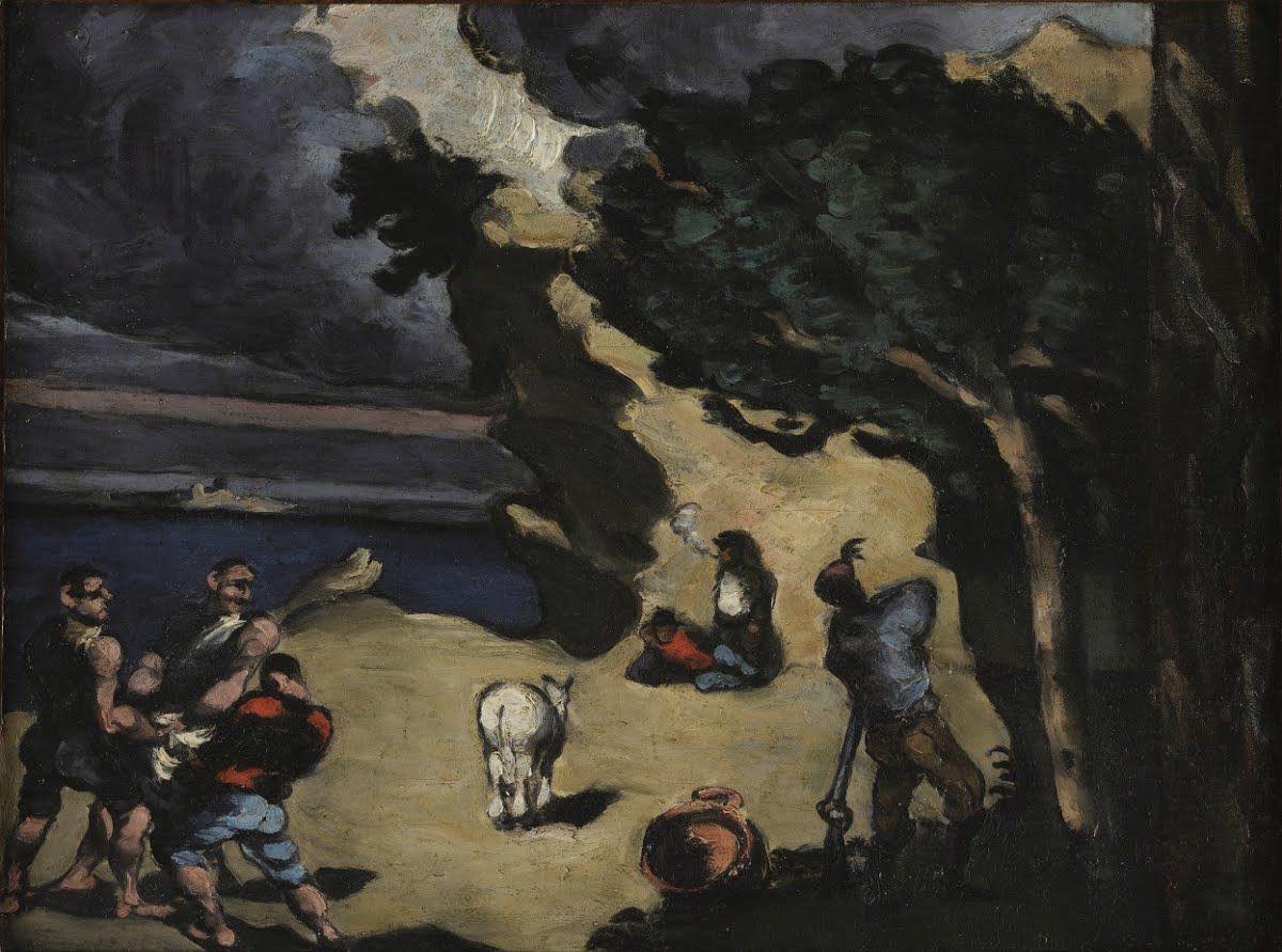 I ladri e l'asino di Paul Cézanne