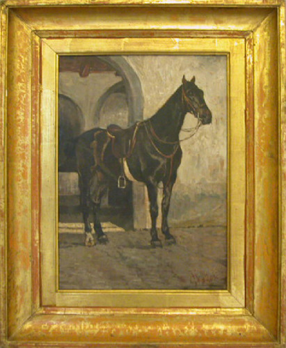Cavallo nero di Giovanni Fattori