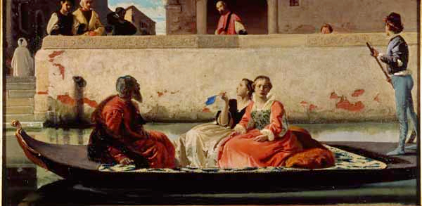 La gondola di Tiziano di Federico Faruffini