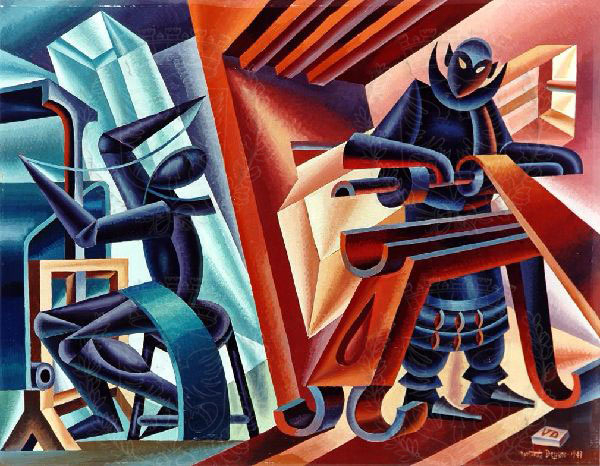 Tornio e telaio di Fortunato Depero