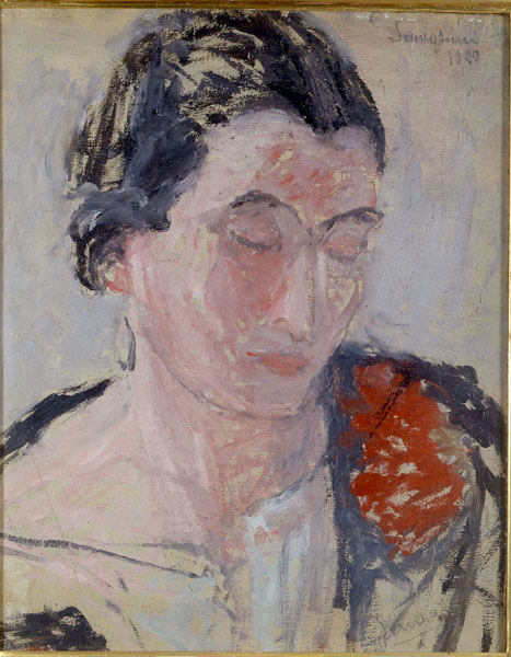 Donna con fiore rosso di Pio Semeghini