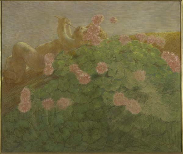 Putto tra i fiori di Gaetano Previati