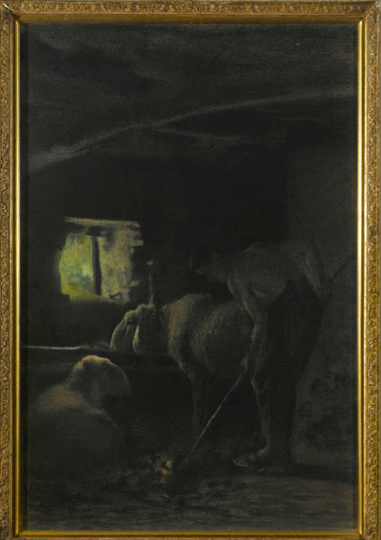 Nella stalla di Giovanni Segantini