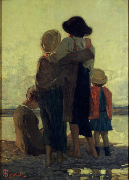 Nubi al tramonto di Telemaco Signorini
