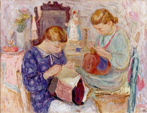 Piccole merlettaie buranelle di Mario Vellani Marchi