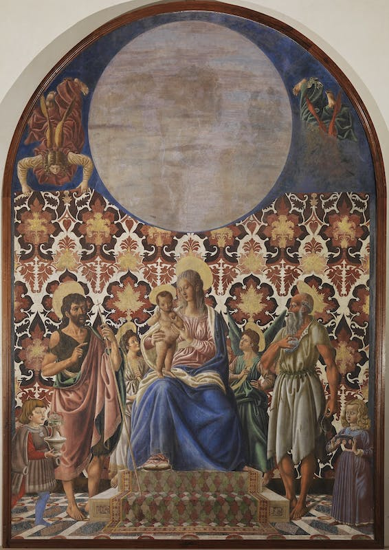 Madonna in trono col Bambino i santi Giovanni e Girolamo di Andrea del Castagno