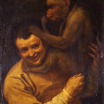 Ritratto di uomo con scimmia di Annibale Carracci