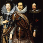 Cosimo II de’ Medici con la moglie Maria Maddalena d'Austria e il figlio Ferdinando II di Justus Suttermans