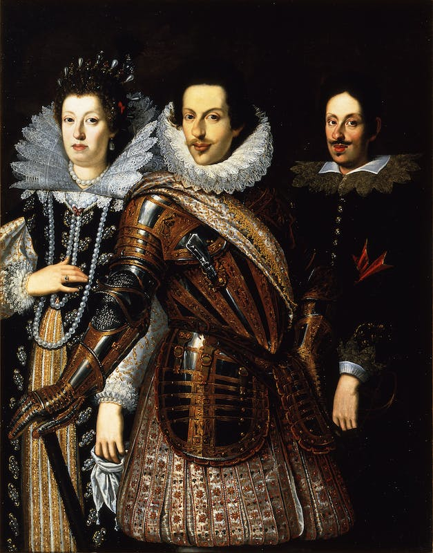 Cosimo II de’ Medici con la moglie Maria Maddalena d'Austria e il figlio Ferdinando II di Justus Suttermans