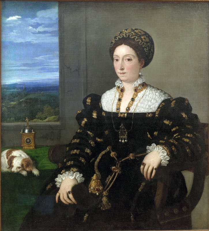 Ritratto di Eleonora Gonzaga, duchessa di Urbino di Tiziano Vecellio