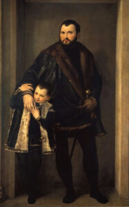 Ritratto di Giuseppe da Porto con il figlio Adriano di Paolo Caliari detto il Veronese