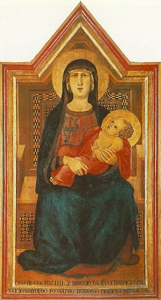 Madonna col Bambino di Ambrogio Lorenzetti della Val di Pesa