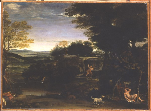 Paesaggio con Silvia e il satiro di Domenico Zampieri detto il Domenichino
