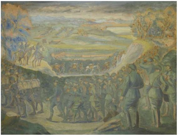 Soldati in marcia di Niccolò Sègota