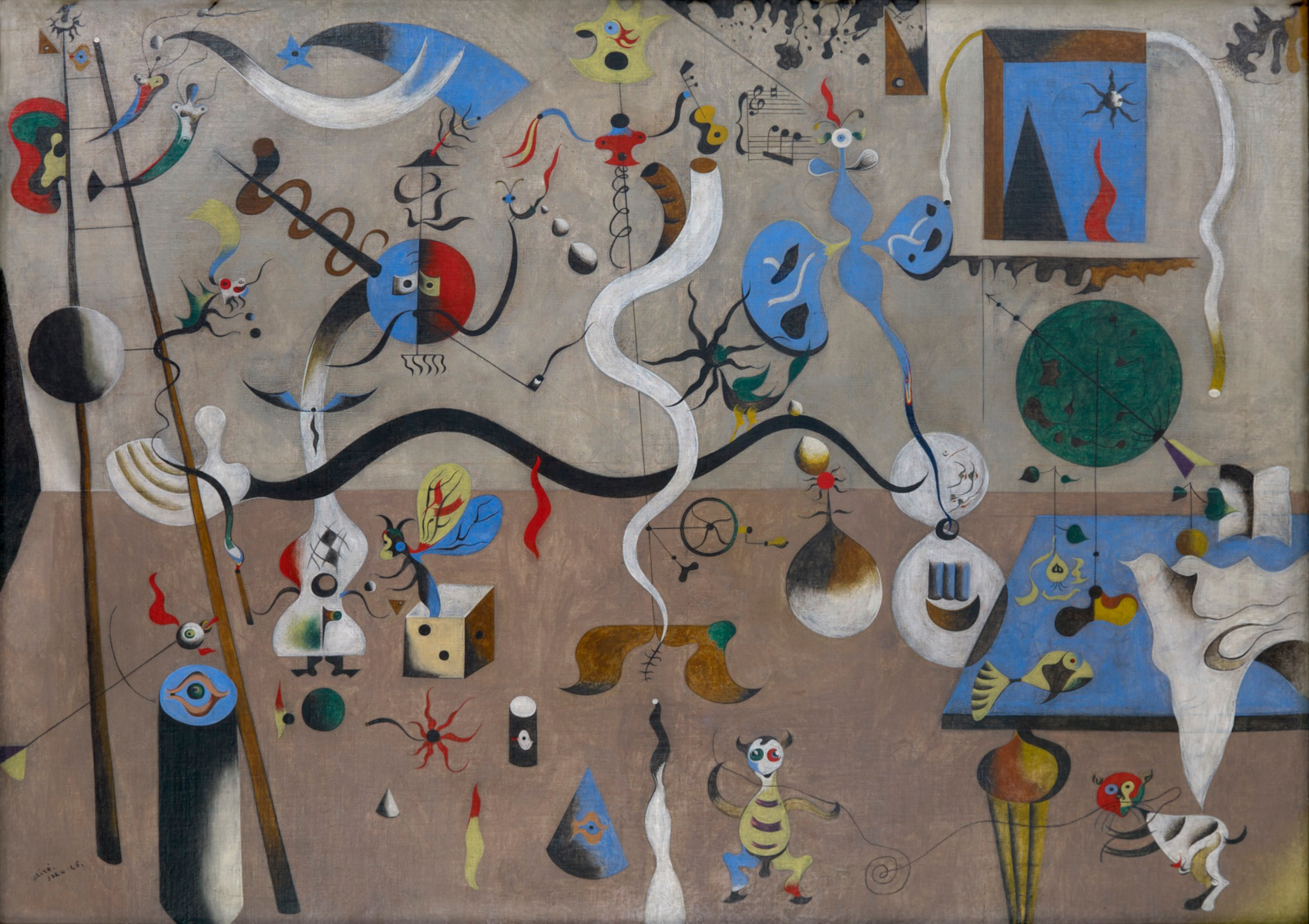 Il carnevale di Arlecchino di Joan Mirò