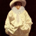 Sarah Bernhardt nel ruolo di Pierrot di Giuseppe De Nittis