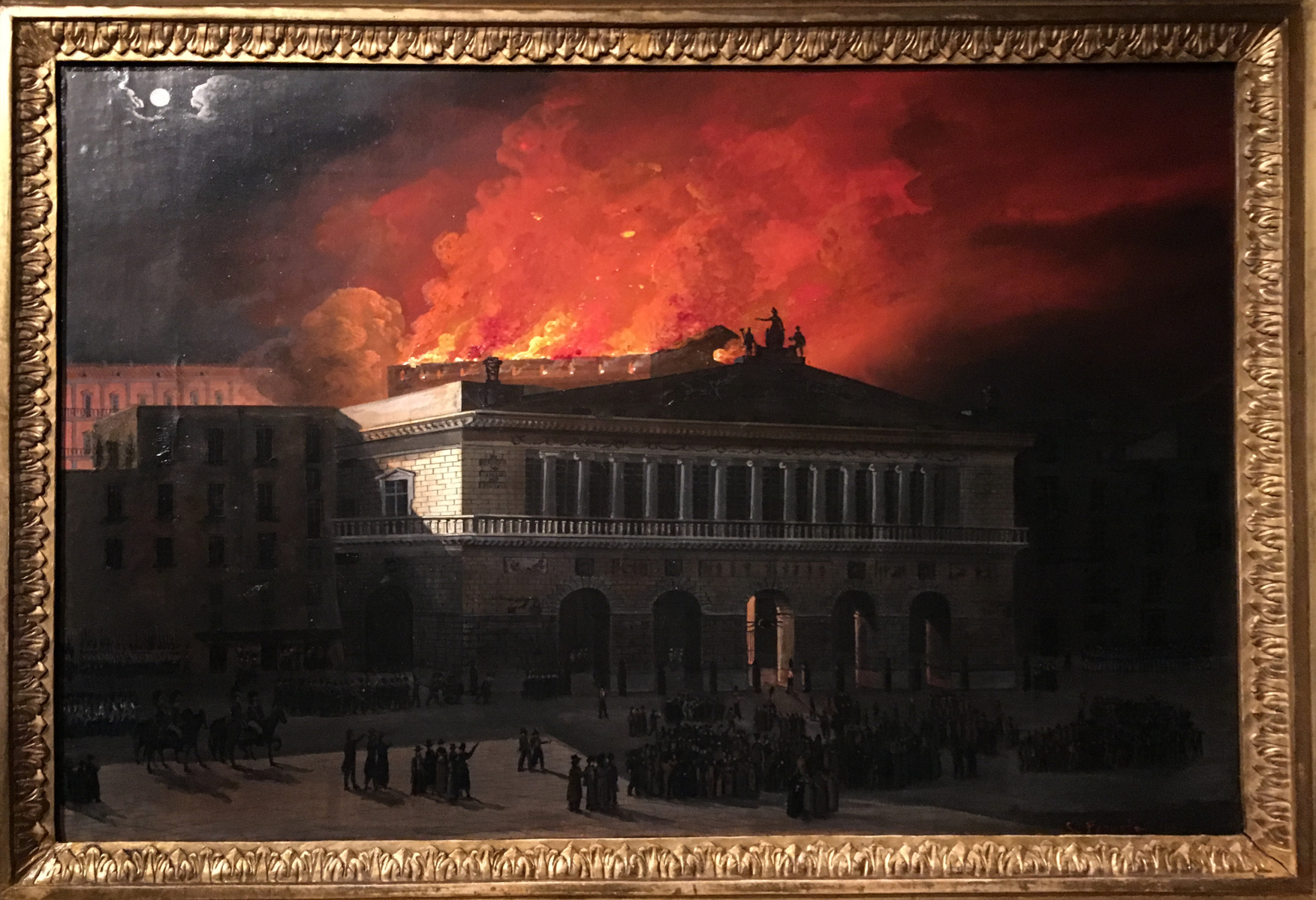 Incendio del Real Teatro di San Carlo di Salvatore Fergola