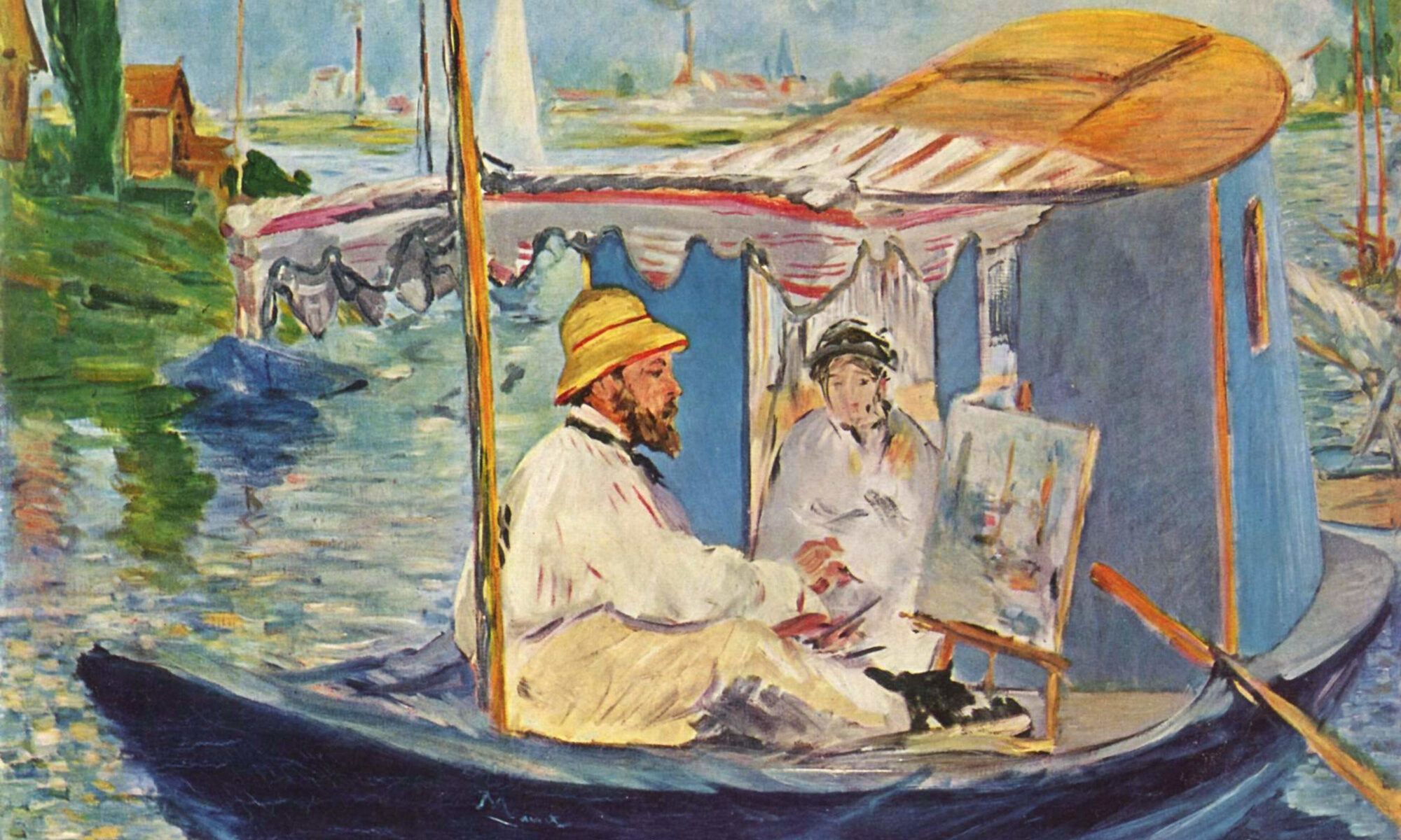 In barca di Edouard Manet