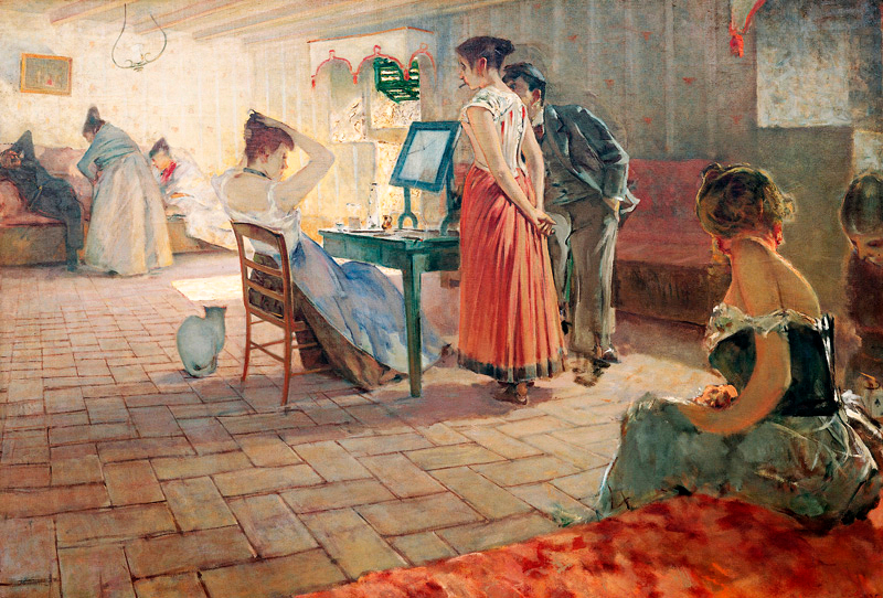 La toilette del mattino di Telemaco Signorini
