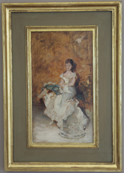 Secondo Studio per il ritratto della signora Maglione di Domenico Morelli