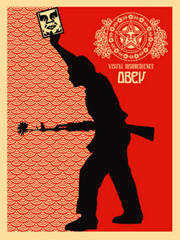 Visual Disobedience di Shepard Fairey (Obey)