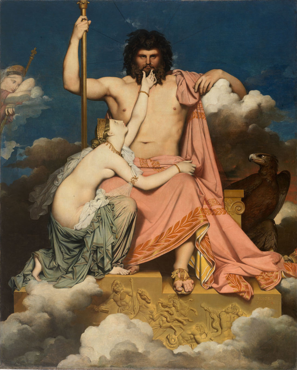 Giove e Teti di Jean-Auguste-Dominique Ingres