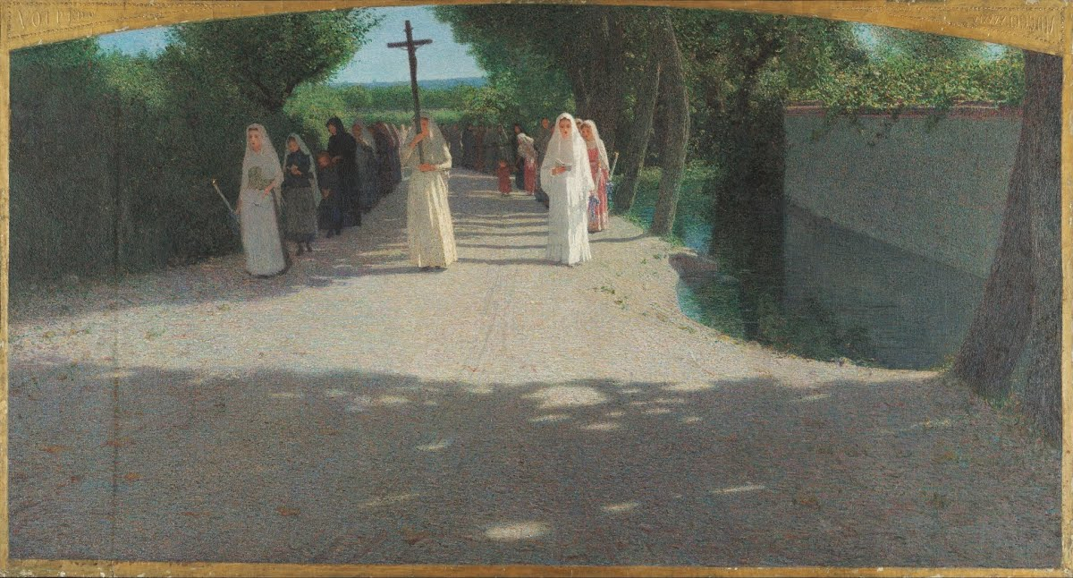 La processione di Giuseppe Pellizza da Volpedo