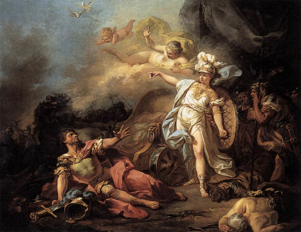 Combattimento di Minerva contro Marte di Jacques-Louis David