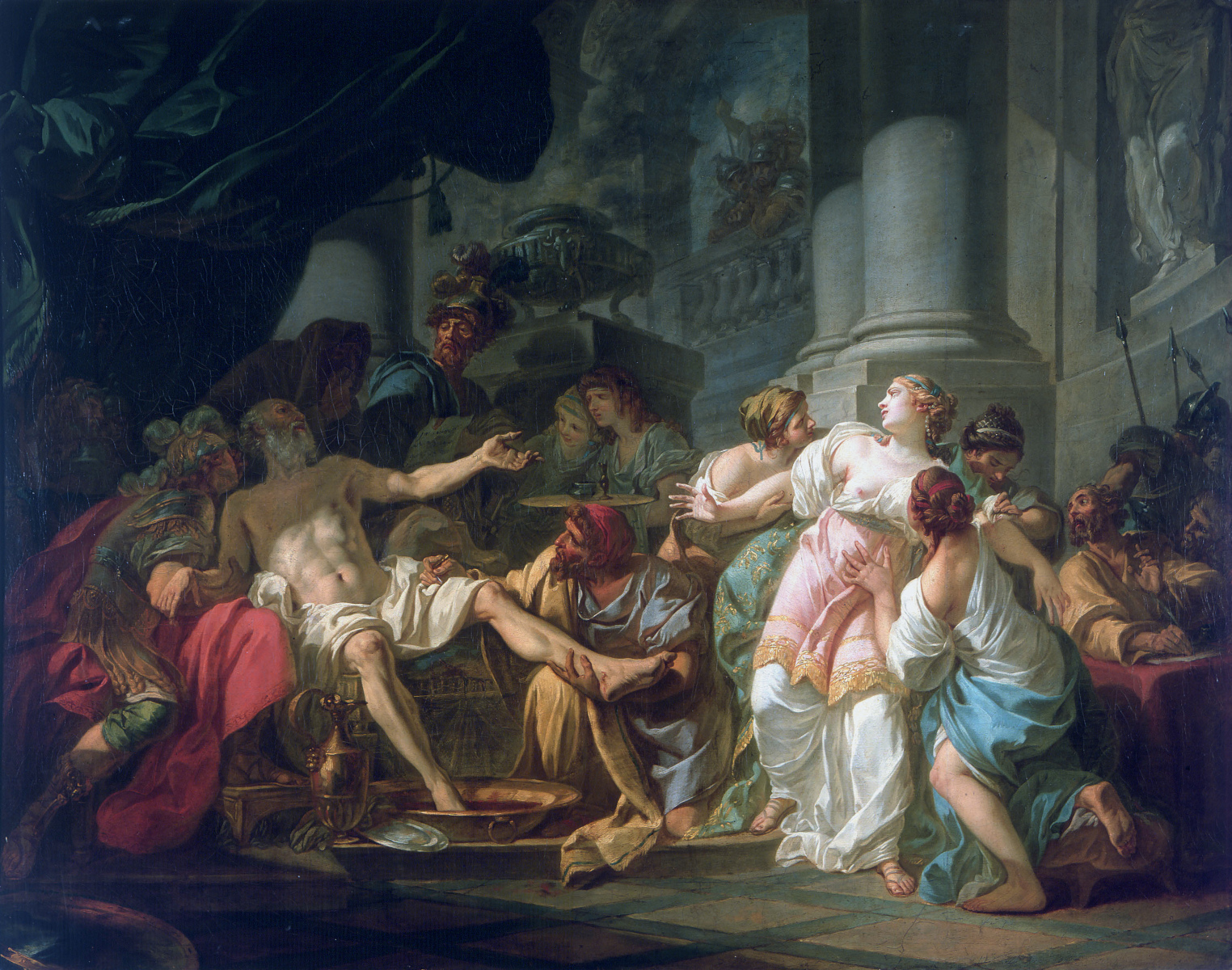 Morte di Seneca di Jacques-Louis David
