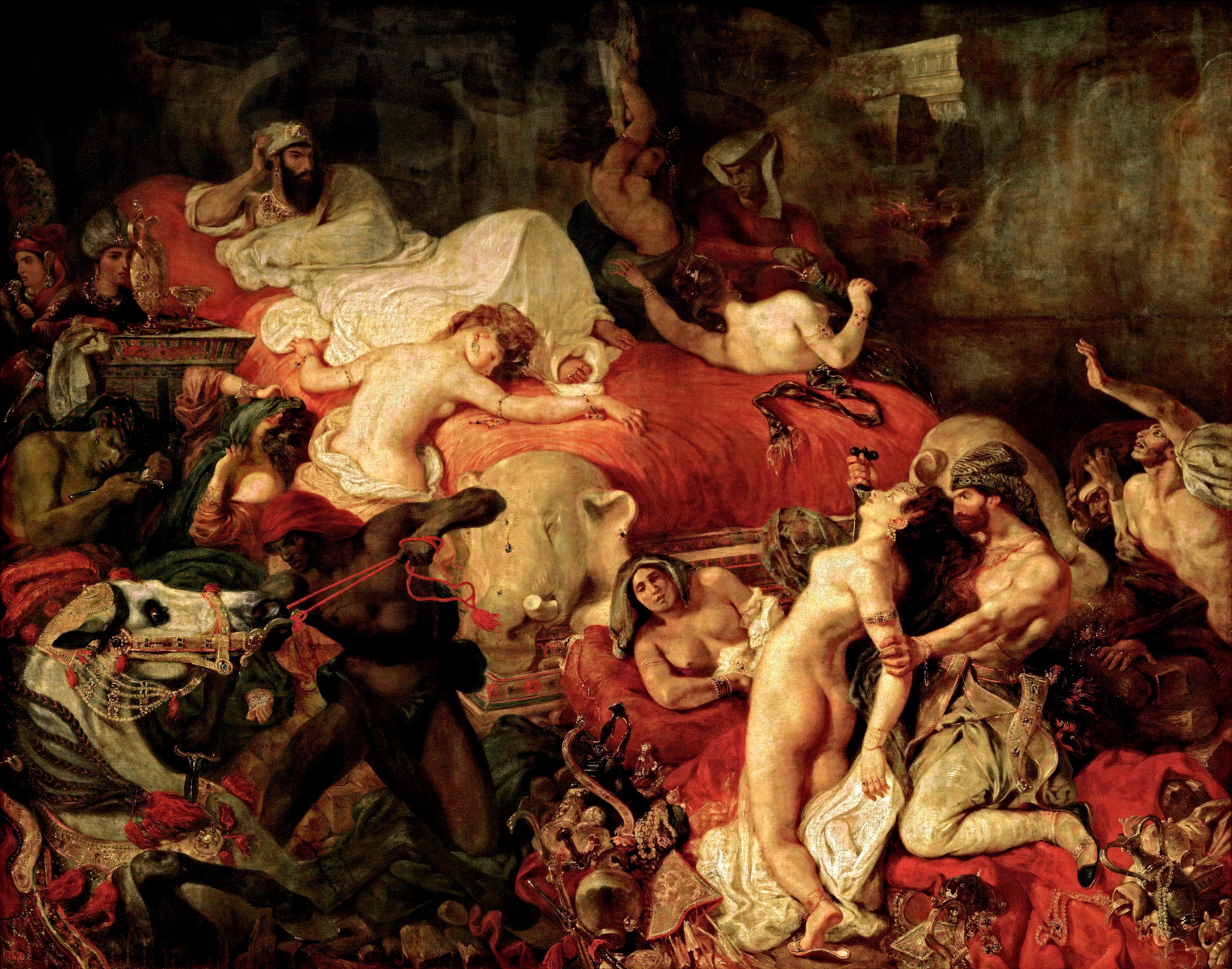 La morte di Sardanapalo di Eugène Delacroix