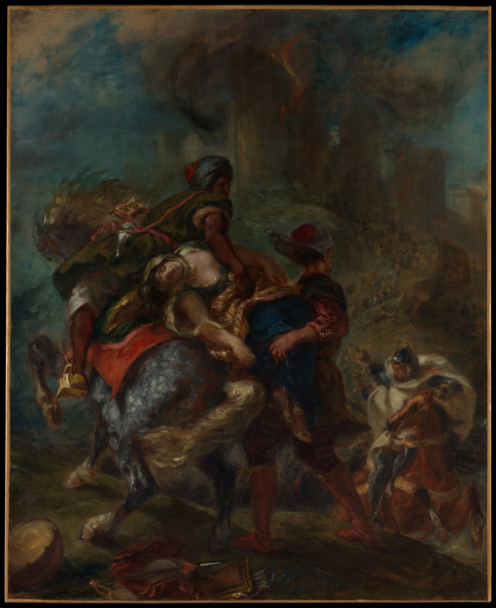 Il rapimento di Rebecca di Eugène Delacroix