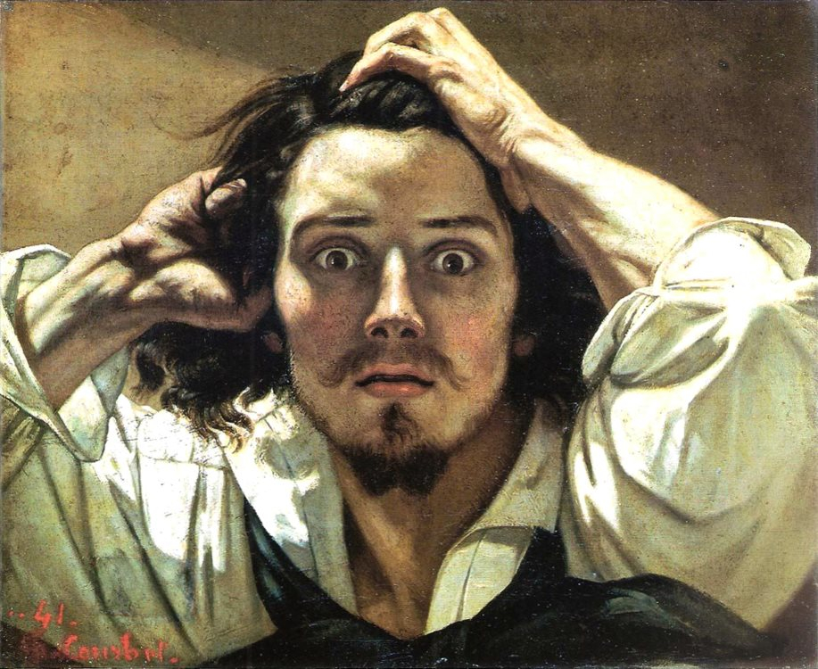 Uomo disperato di Gustave Courbet