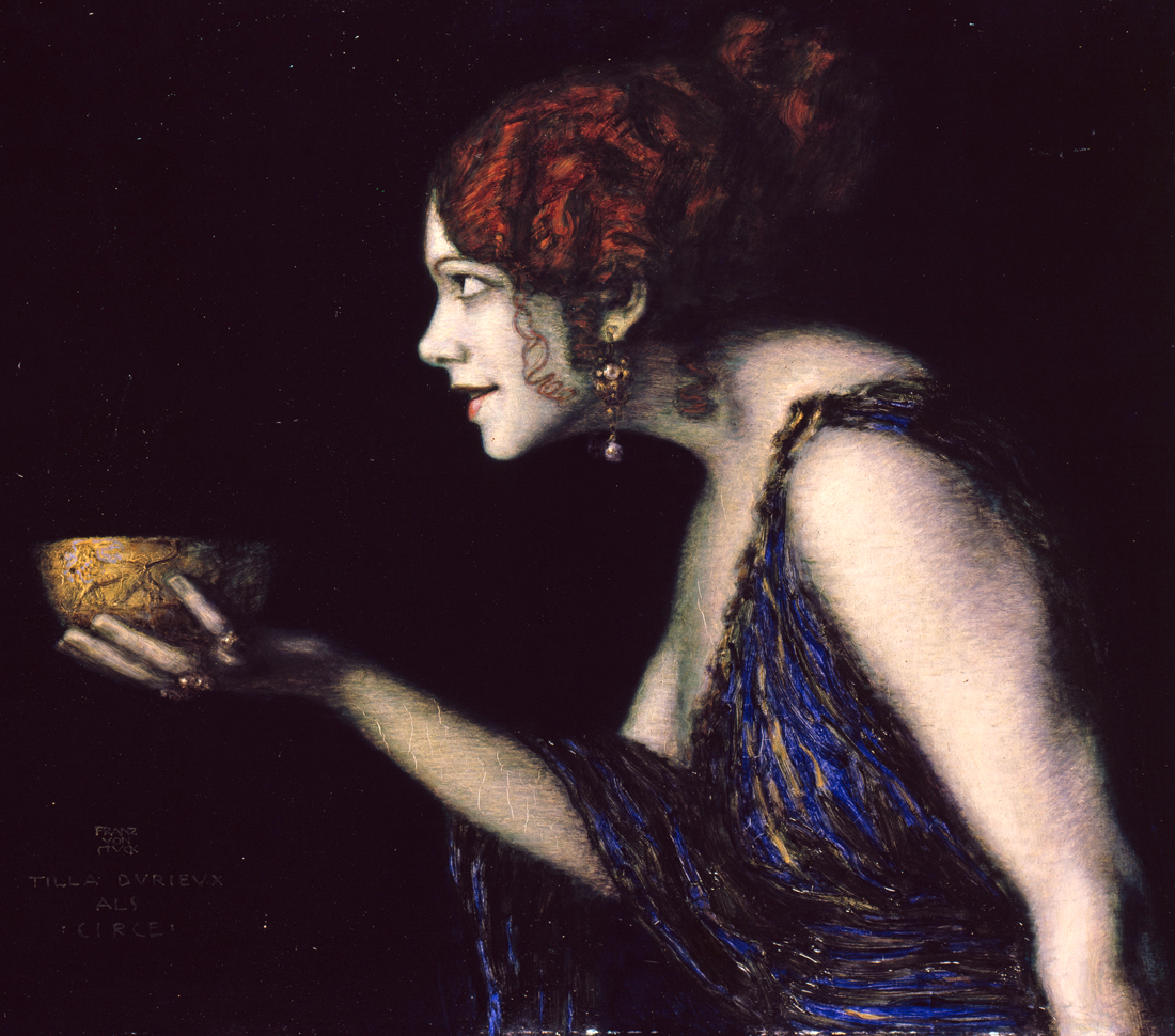 Tilla Durieux nel ruolo di Circe di Franz von Stuck