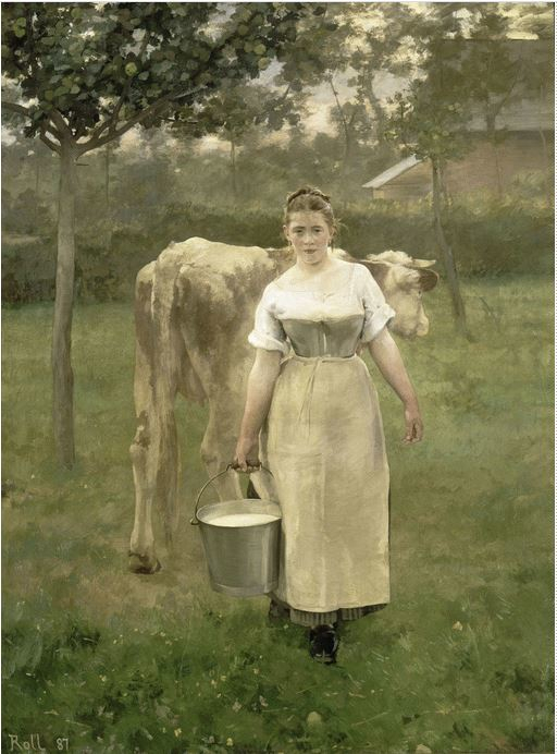 Ritratto di Manda Lamétrie, lattaia di Alfred Roll