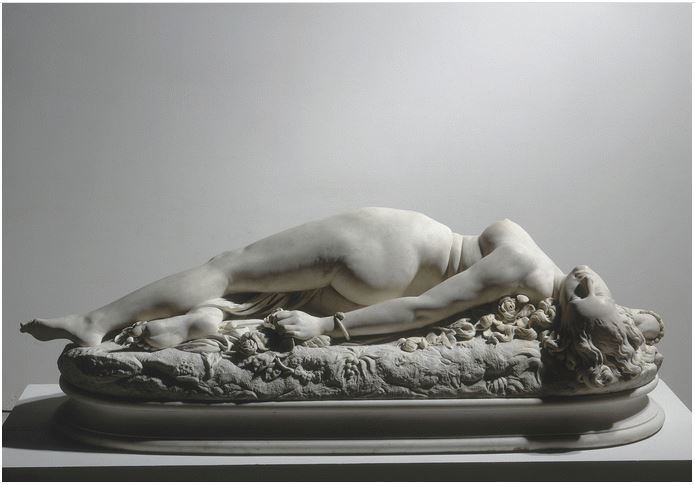 Donna morsa da un serpente di Auguste Clésinger