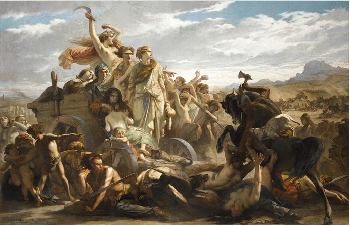 Le donne galliche di Auguste Glaize
