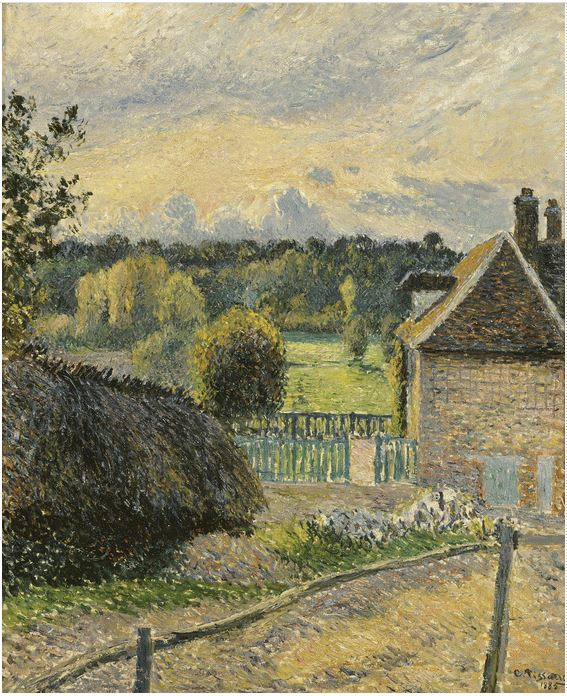 La casa della Folie ad Eragny di Camille Pissarro