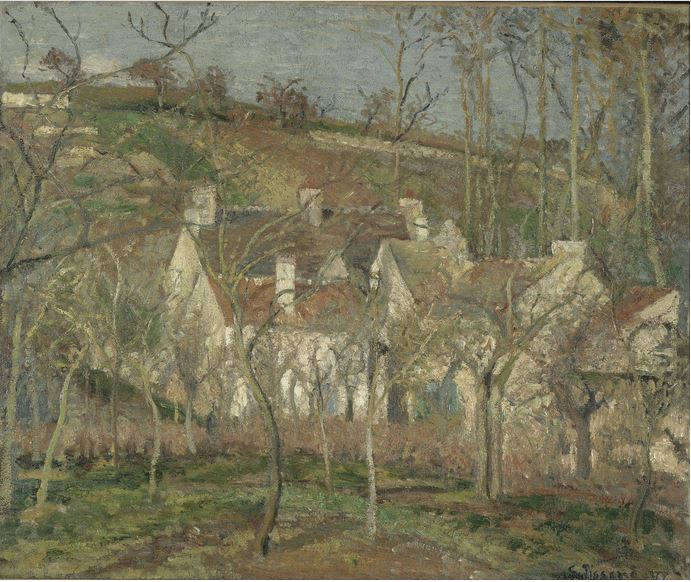 I tetti rossi di Camille Pissarro