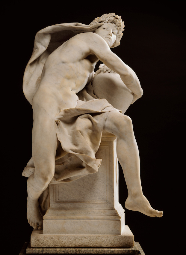Genio che custodisce il segreto della tomba di Charles René de Saint-Marceaux