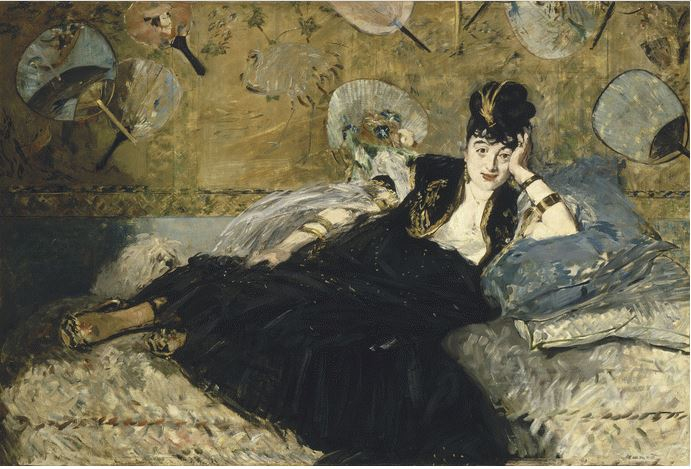 La dama con ventagli di Edouard Manet