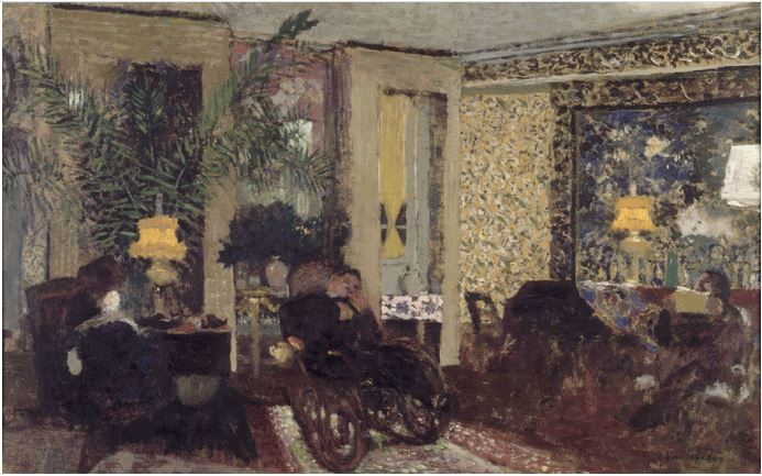 La sala con tre lampade di Edouard Vuillard