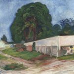 Notte d'estate a Aagaardstrand di Edvard Munch